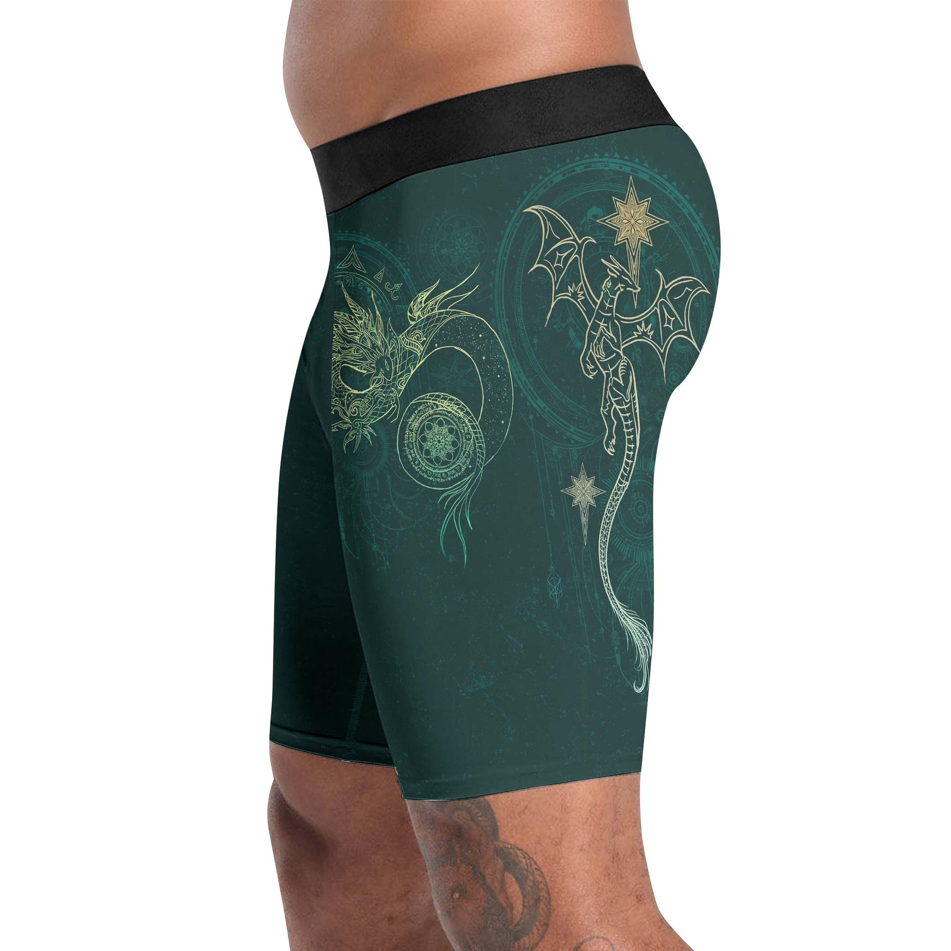 Celestial Dragon Rune Compression Shorts
