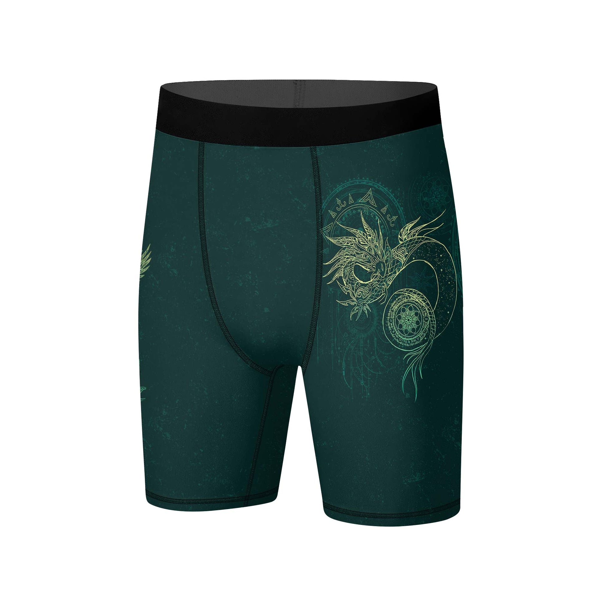Celestial Dragon Rune Compression Shorts