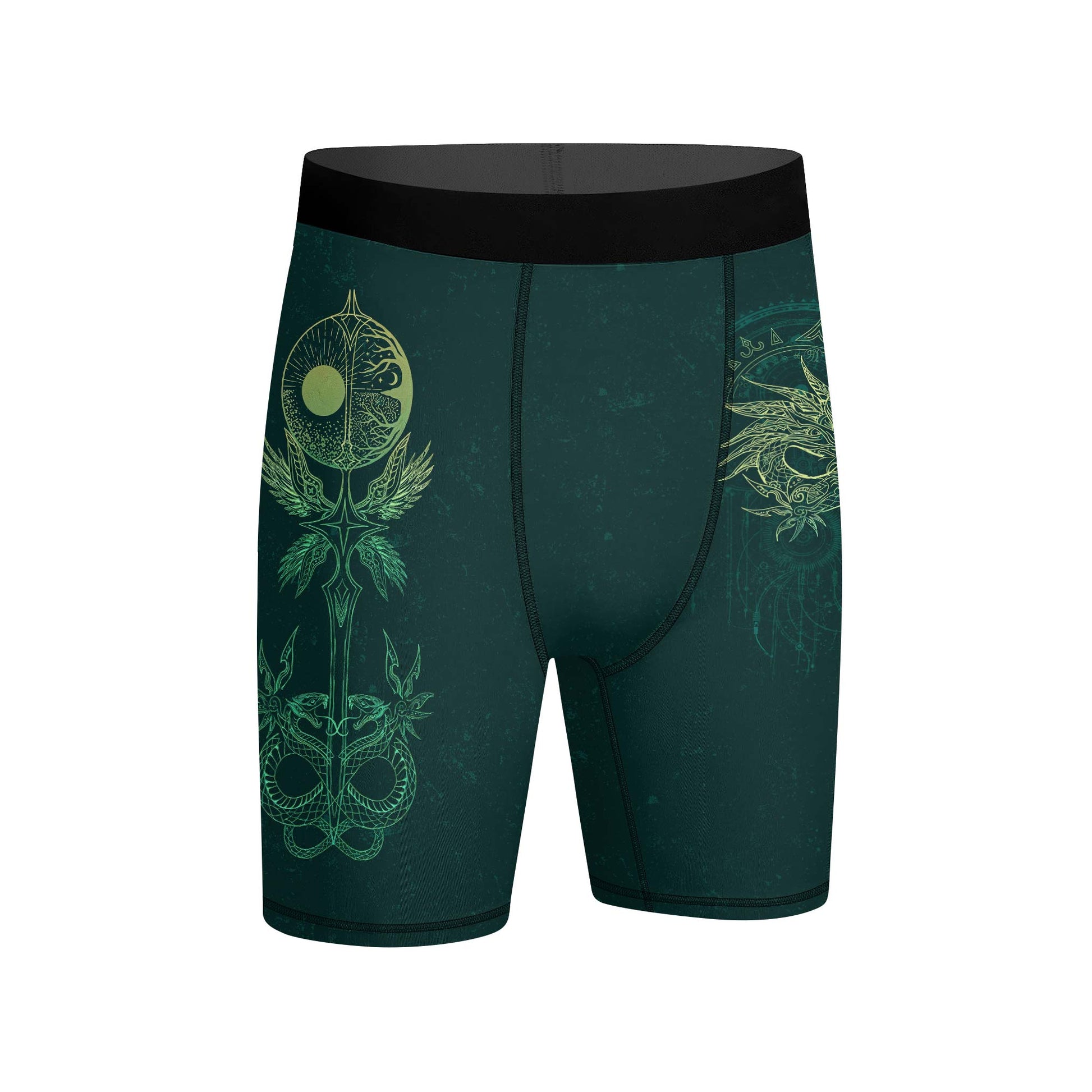 Celestial Dragon Rune Compression Shorts