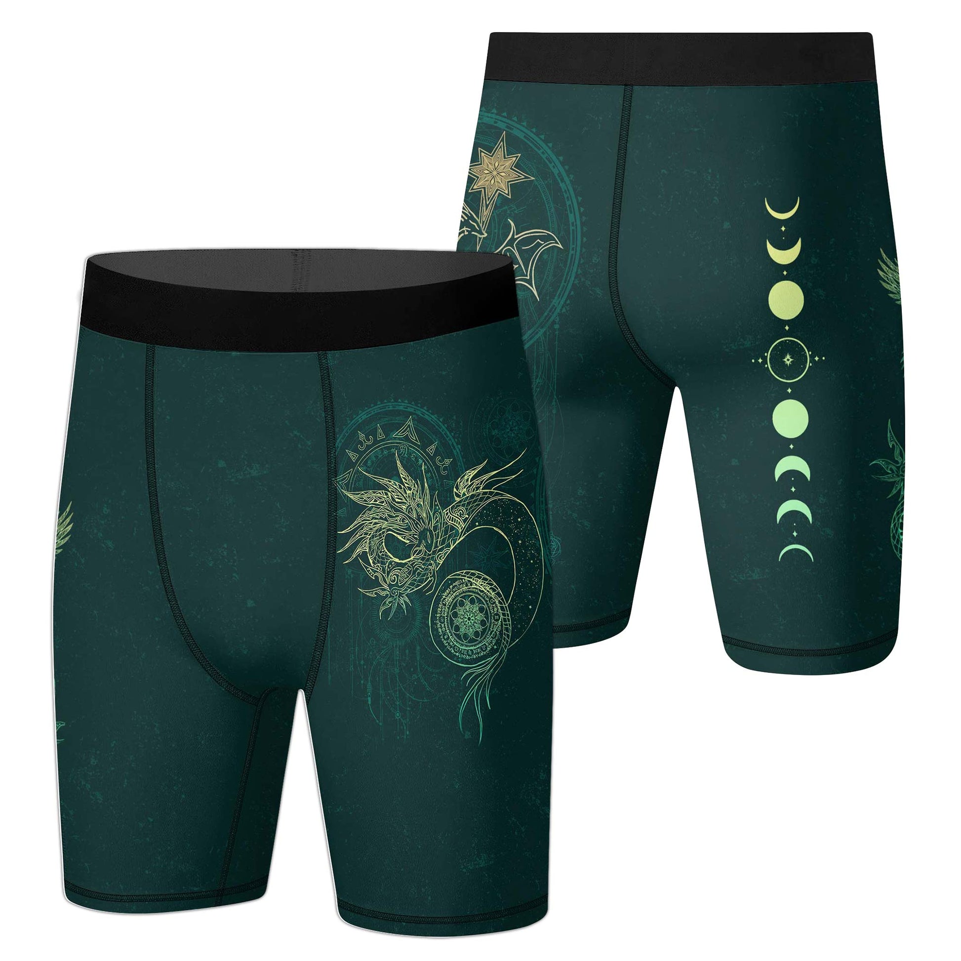 Celestial Dragon Rune Compression Shorts