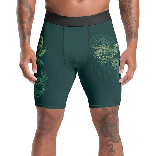 Celestial Dragon Rune Compression Shorts
