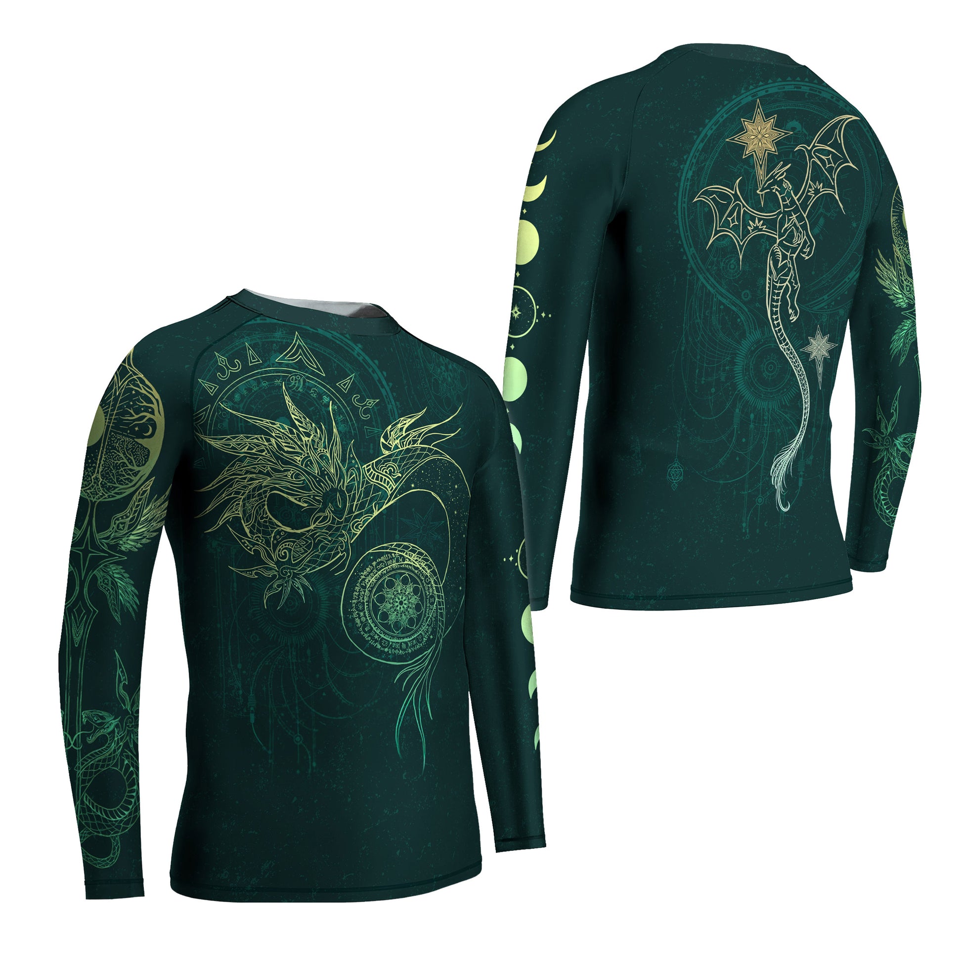Celestial Dragon Rune Kids Rash Guard