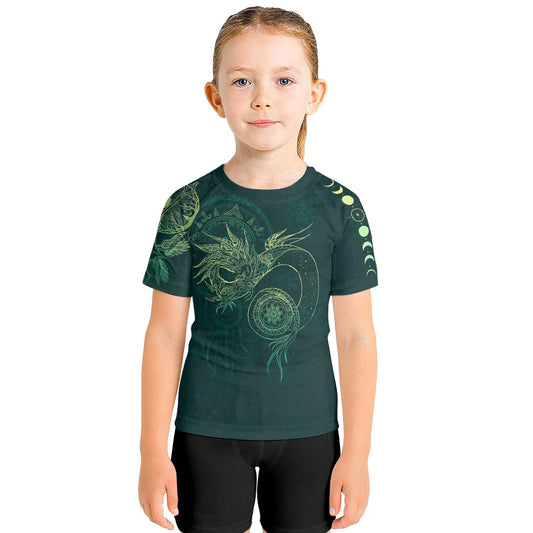 Celestial Dragon Rune Kids Rash Guard