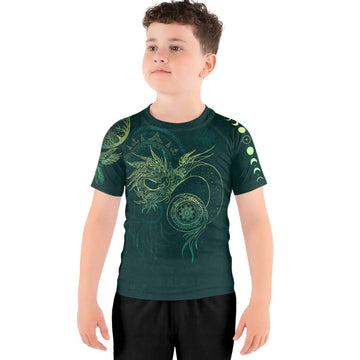 Celestial Dragon Rune Kids Rash Guard