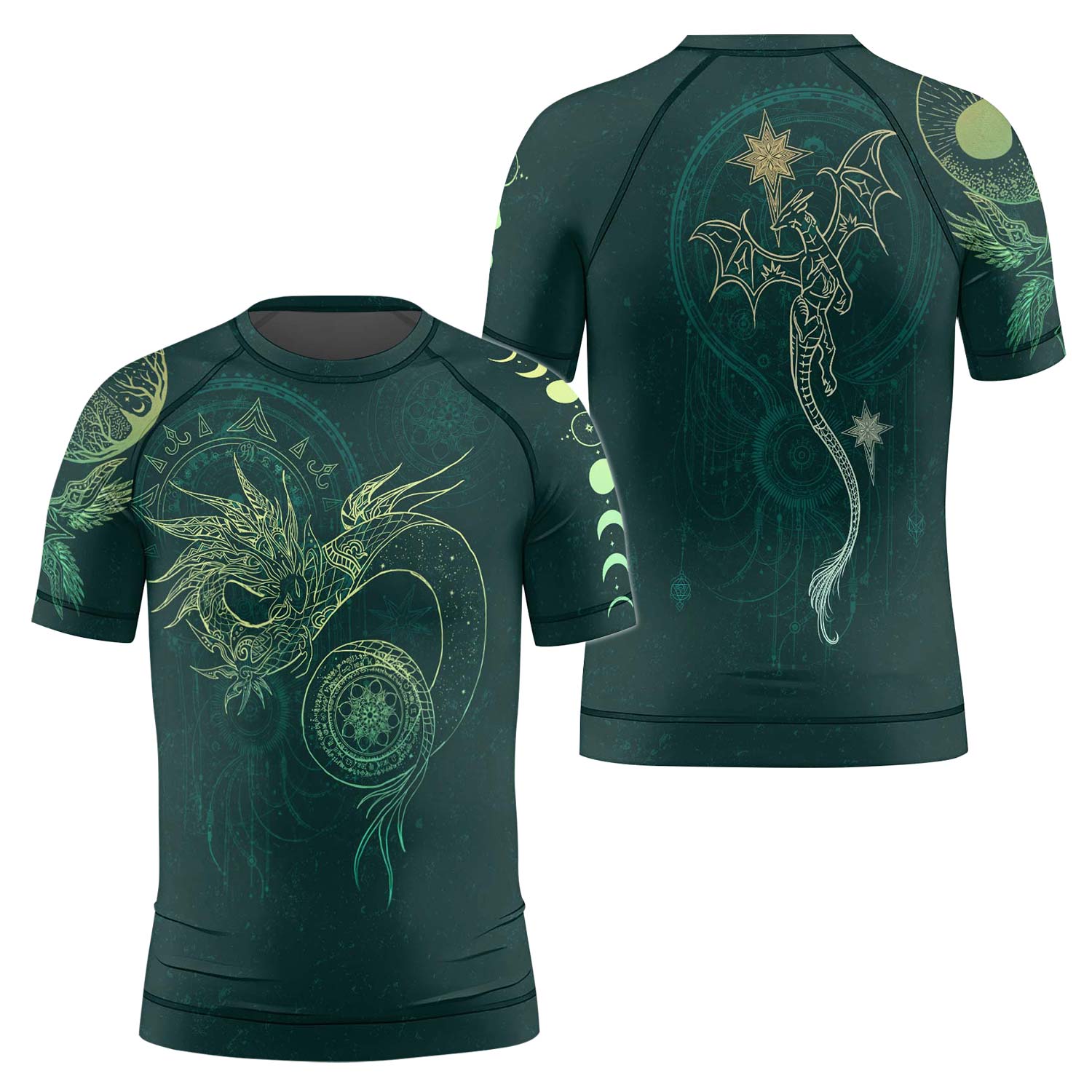 Celestial Dragon Rune Kids Rash Guard