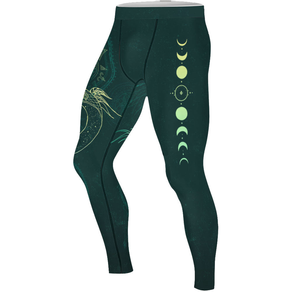Celestial Dragon Rune Men's Compression Leggings