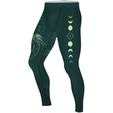 Celestial Dragon Rune Men's Compression Leggings