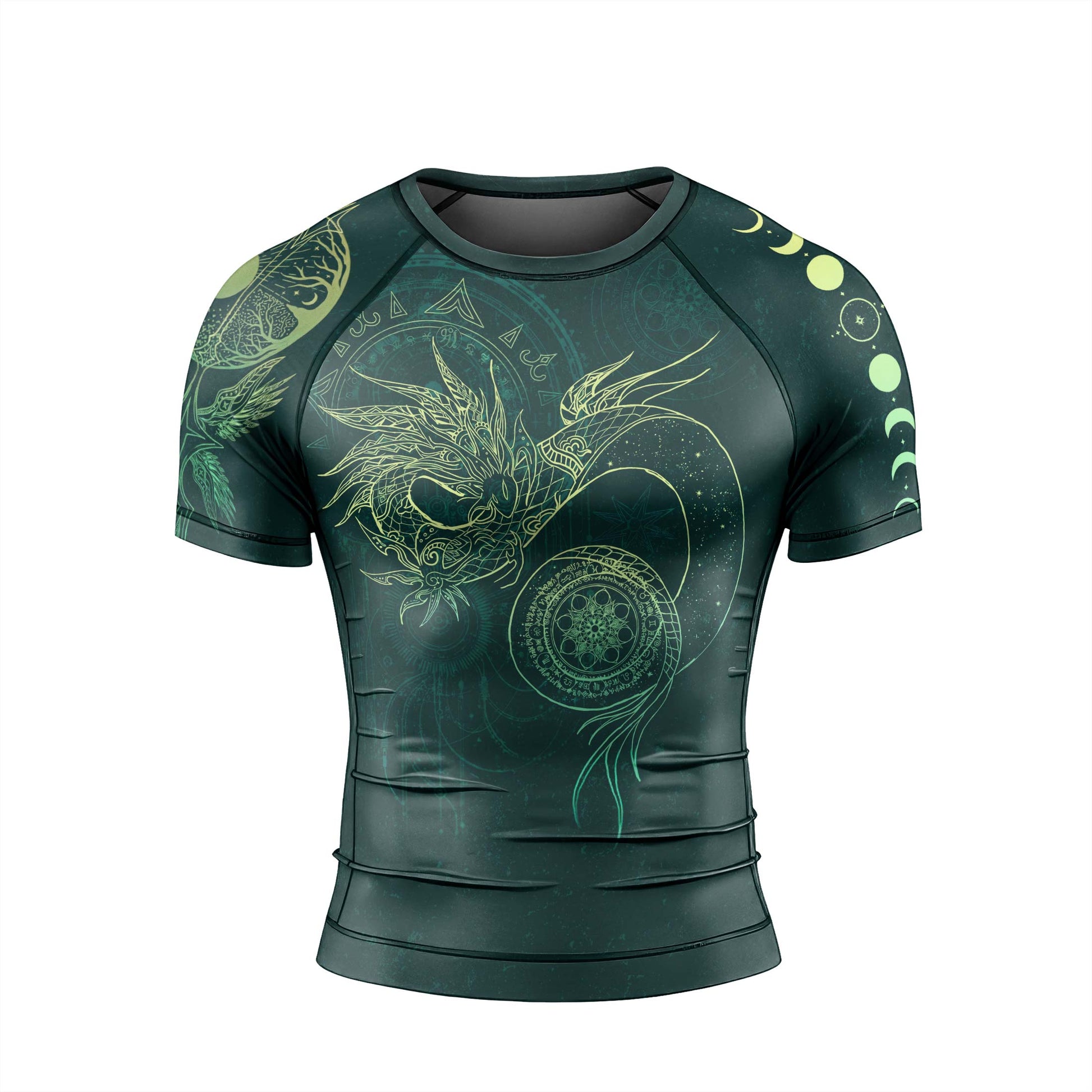 Celestial Dragon Rune Men's Short Sleeve Rash Guard