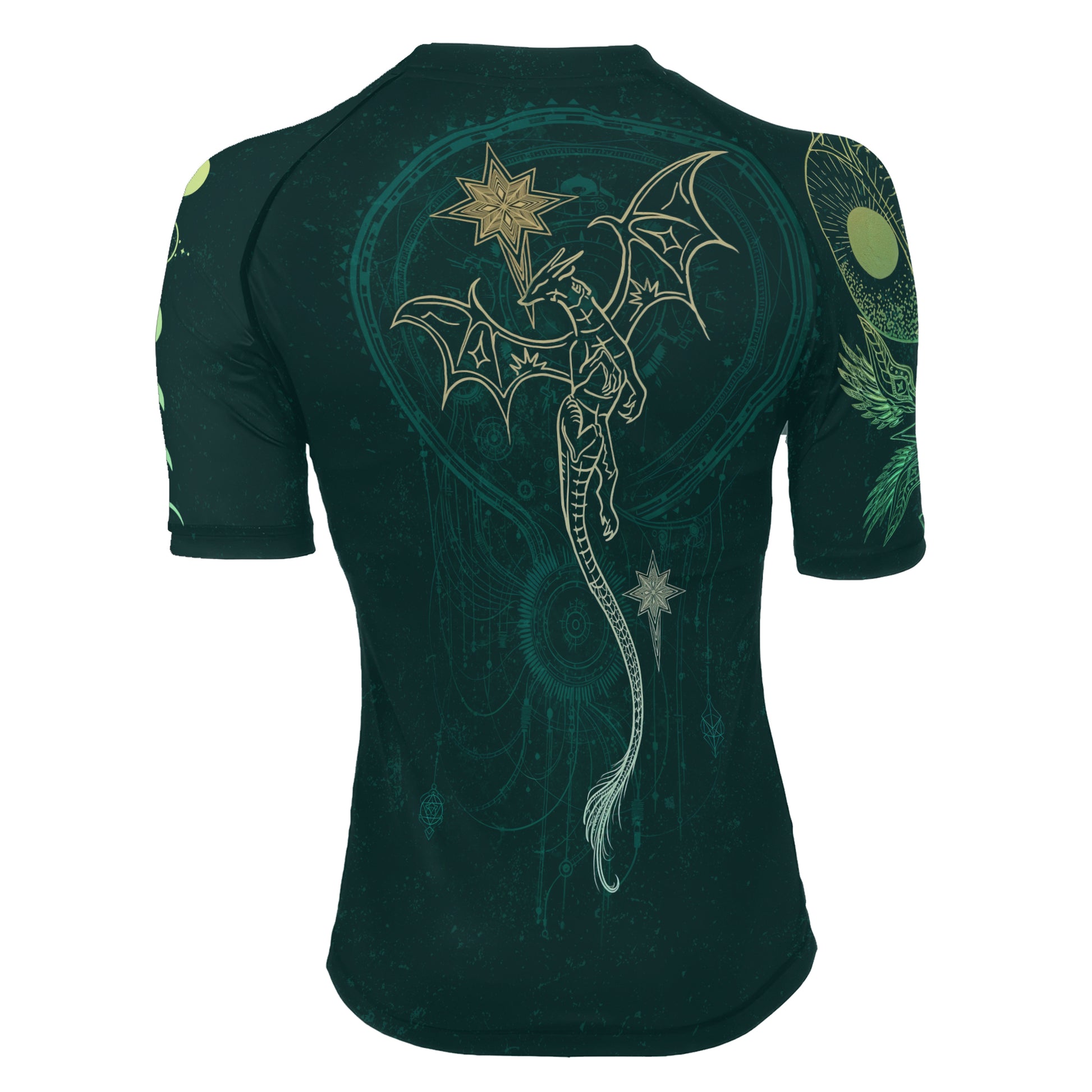 Celestial Dragon Rune Women's Short Sleeve Rash Guard