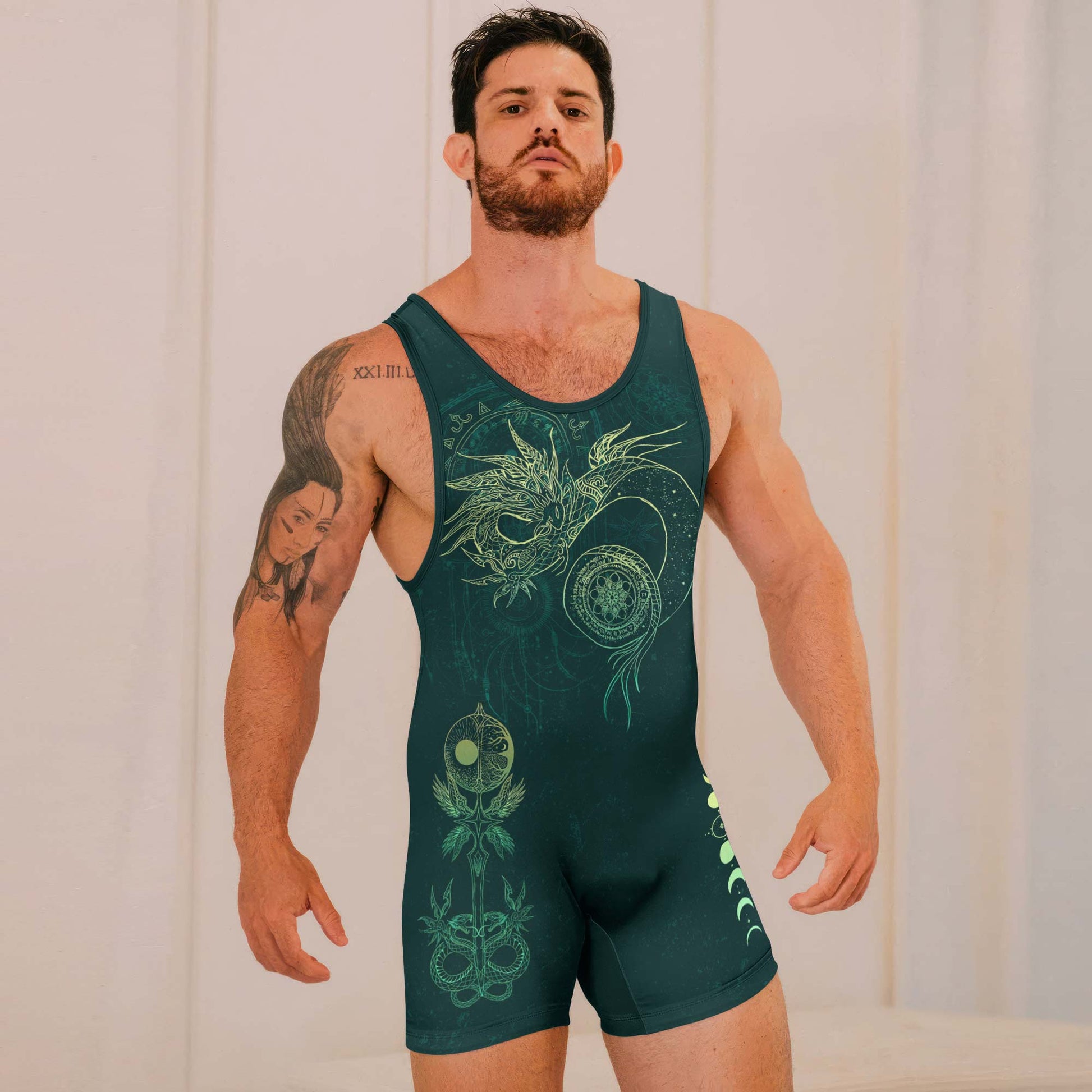 Celestial Dragon Rune Wrestling Singlets