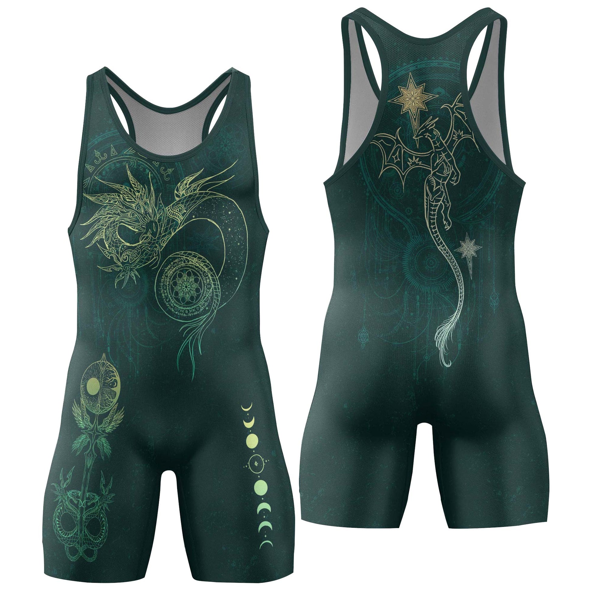 Celestial Dragon Rune Wrestling Singlets