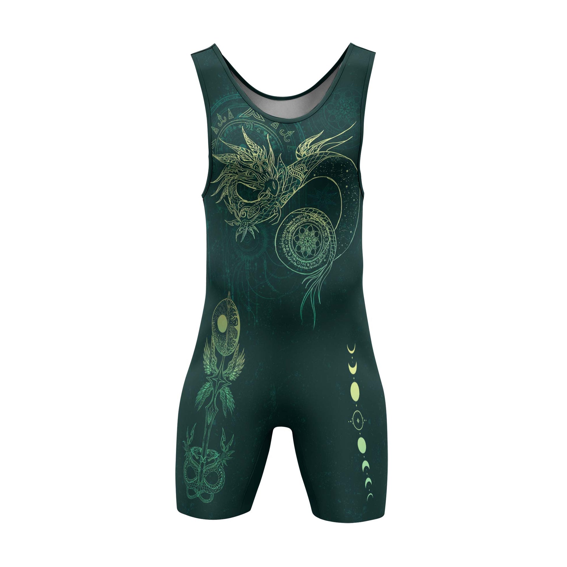 Celestial Dragon Rune Wrestling Singlets