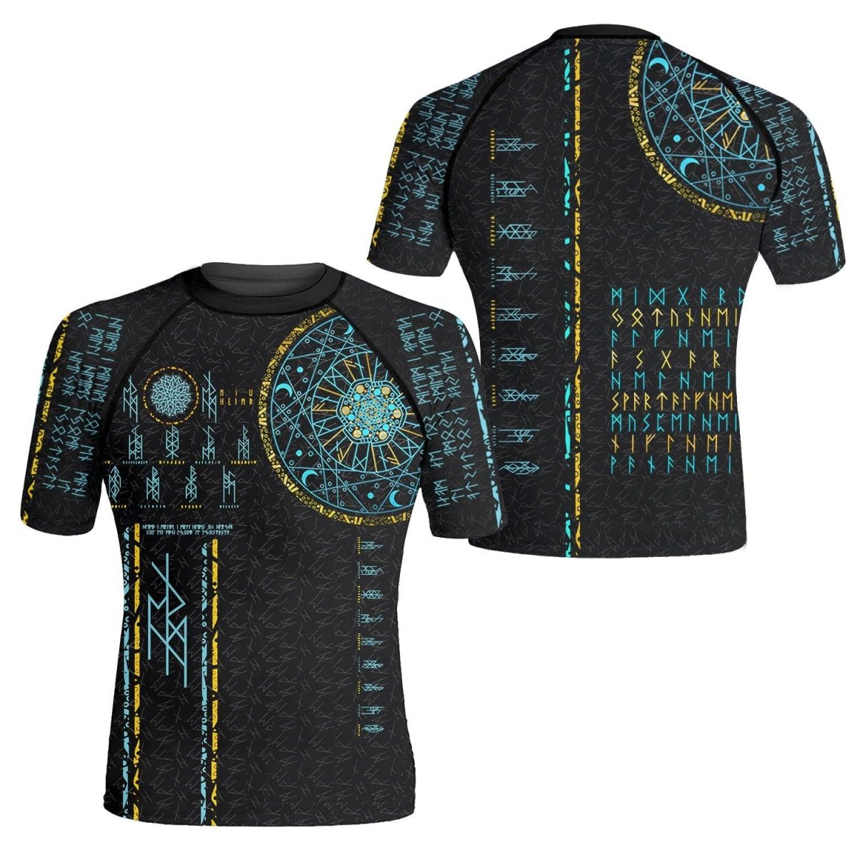 Viking Nine World Men's Short Sleeve Rash Guard - BattleFitGear