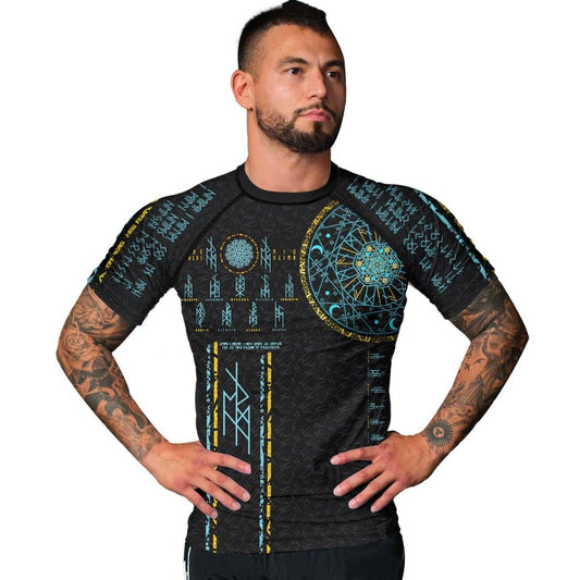 Viking Nine World Men's Short Sleeve Rash Guard - BattleFitGear