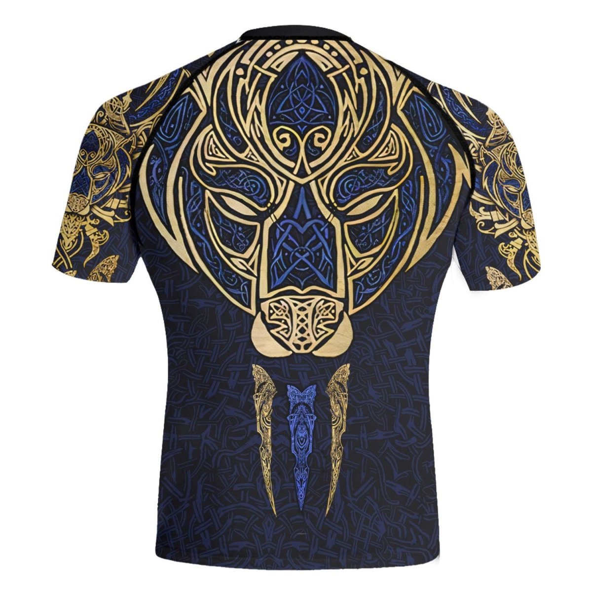 Björn Viking Lion King Men's Short Sleeve Rash Guard - BattleFitGear