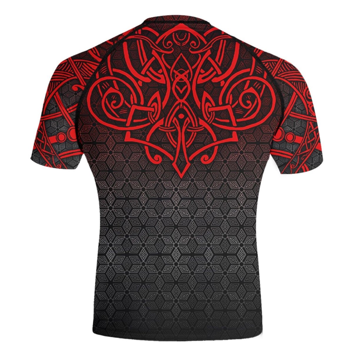 Viking Fenrir Rune 2 High Quality Men's Short Sleeve Rash Guard - BattleFitGear