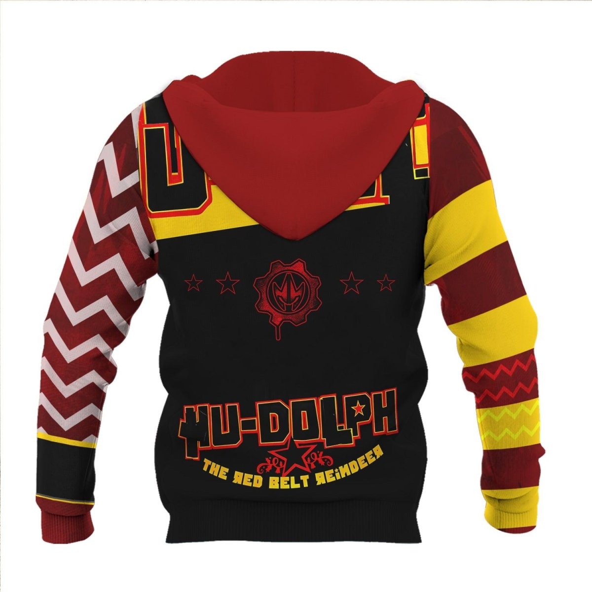 Hudolph The Red Belt Reindeer Pullover & Zip Hoodie - BattleFitGear