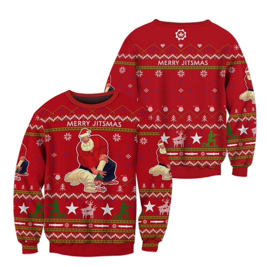 Santa Merry Jitsmas Sweatshirt - BattleFitGear