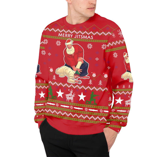 Santa Merry Jitsmas Sweatshirt - BattleFitGear