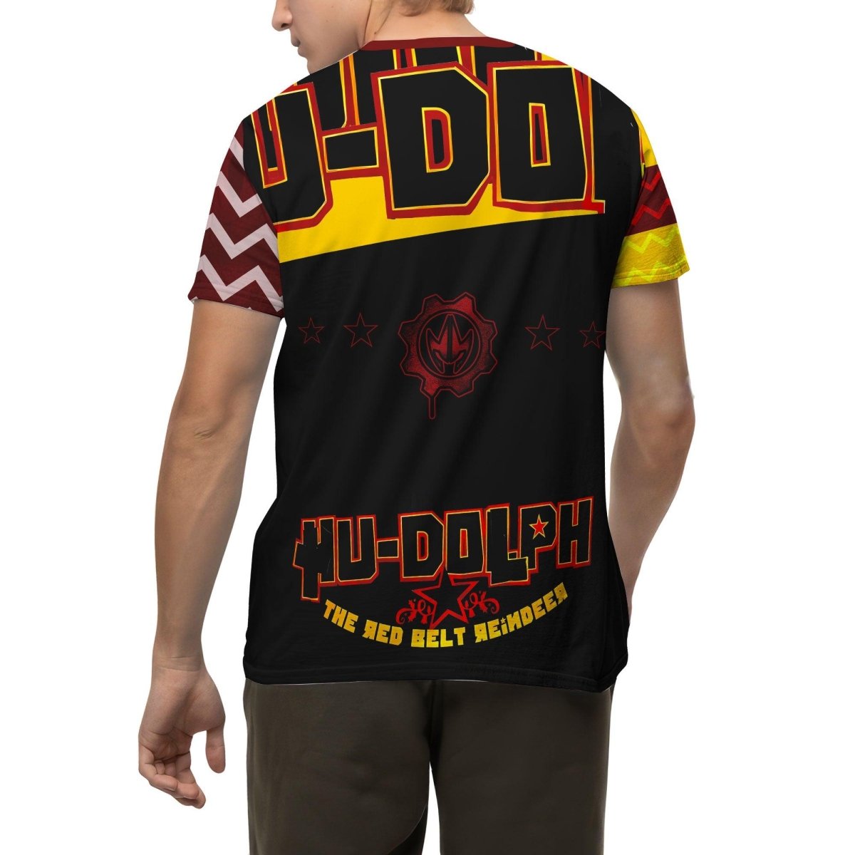 Hudolph The Red Belt Reindeer T - shirt - BattleFitGear