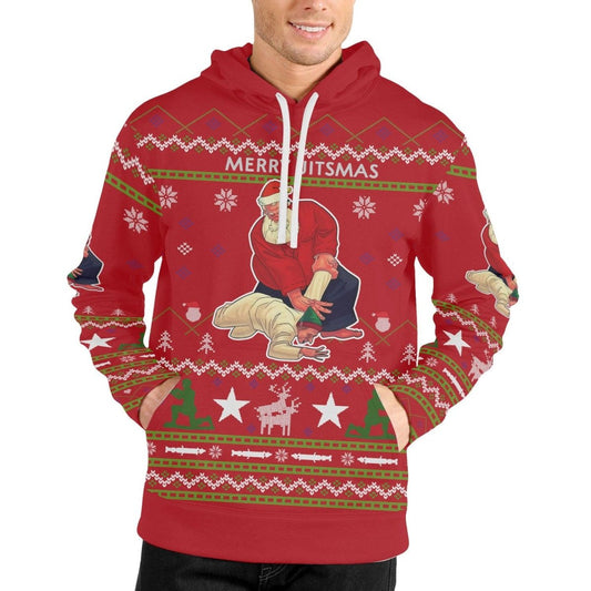 Santa Merry Jitsmas Pullover & Zip Hoodie - BattleFitGear