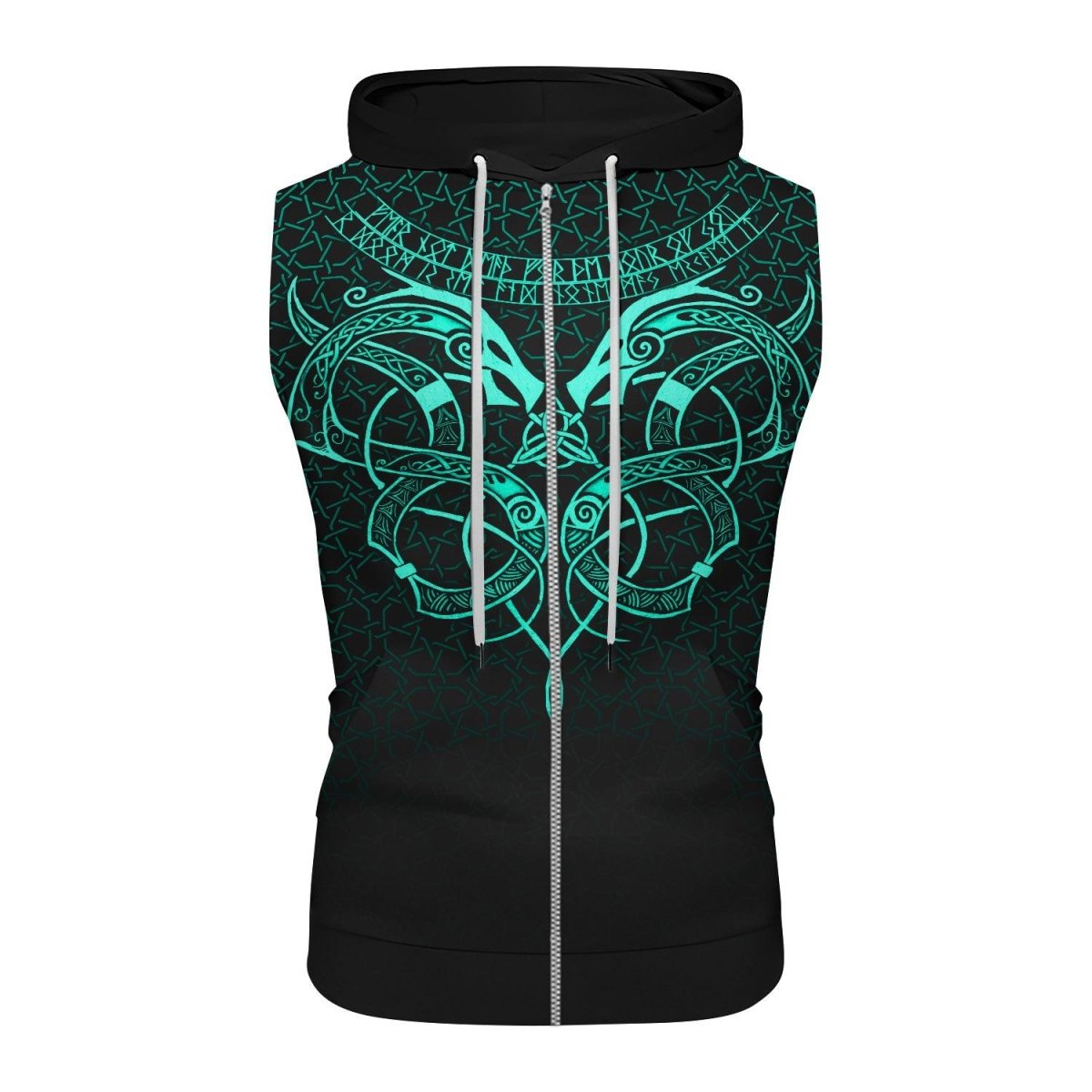 Viking Jormungandr Sleeveless Pullover & Zip Hoodie - BattleFitGear