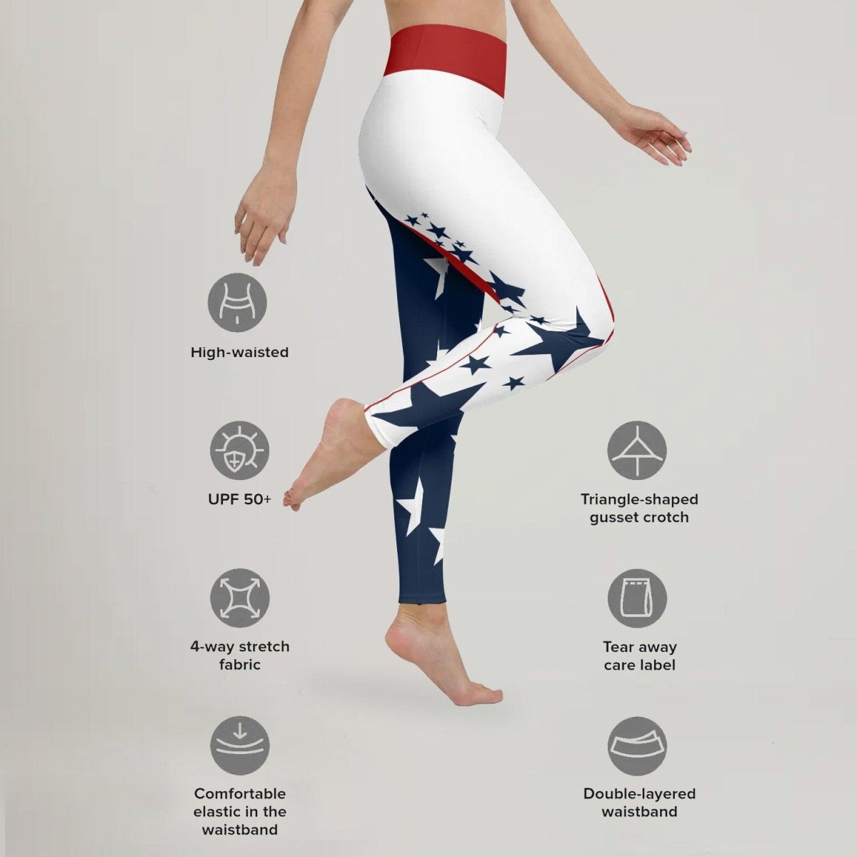 American Jiu Jitsu Leggings - BattleFitGear