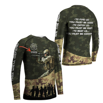 Personalized 1776 US Army Kids Rash Guard