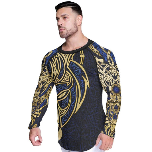 Björn Viking Lion King Men's Long Sleeve Rash Guard - BattleFitGear