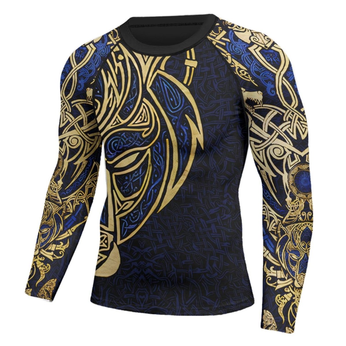 Björn Viking Lion King Men's Long Sleeve Rash Guard - BattleFitGear