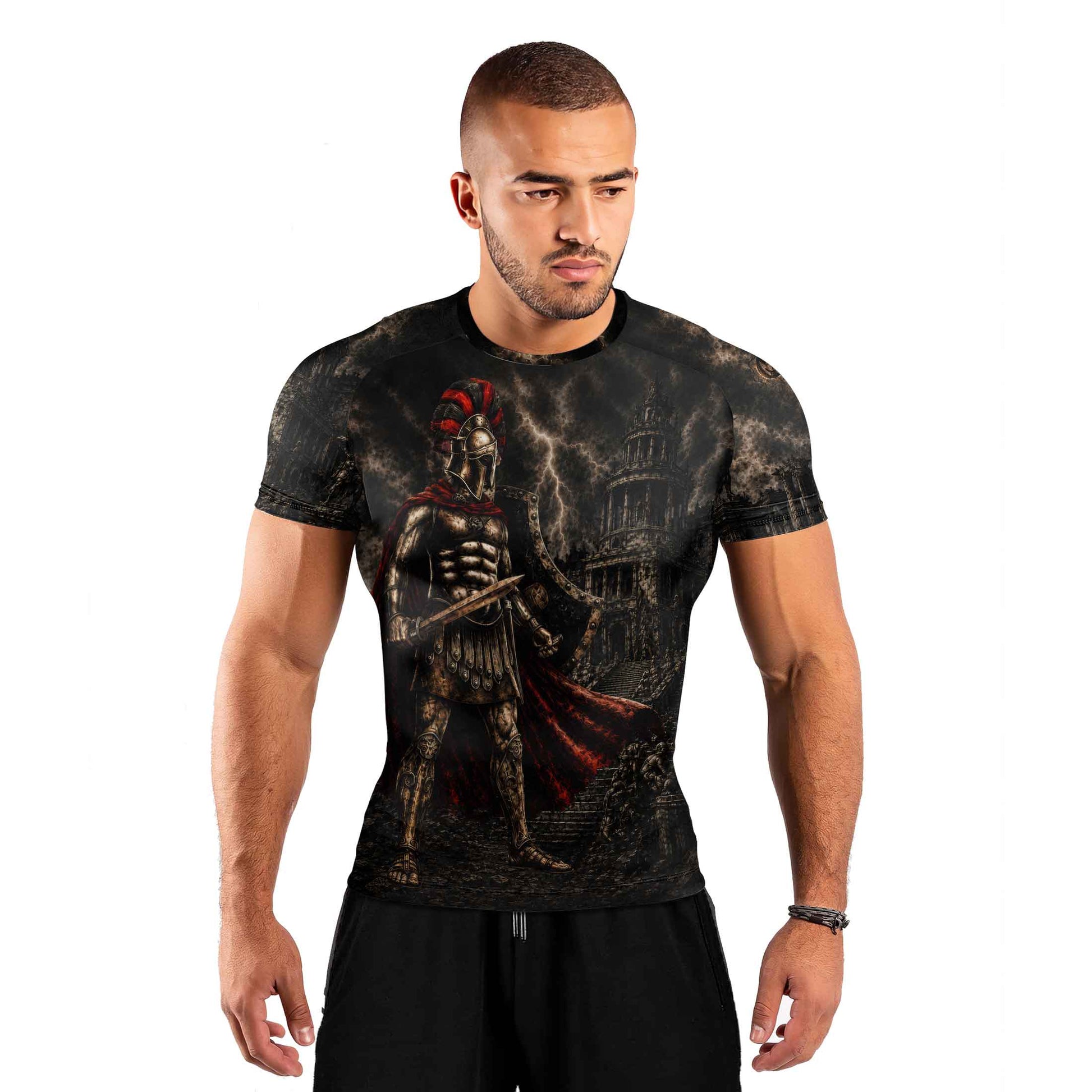 Spartan Leader Men's Short Sleeve Rash Guard