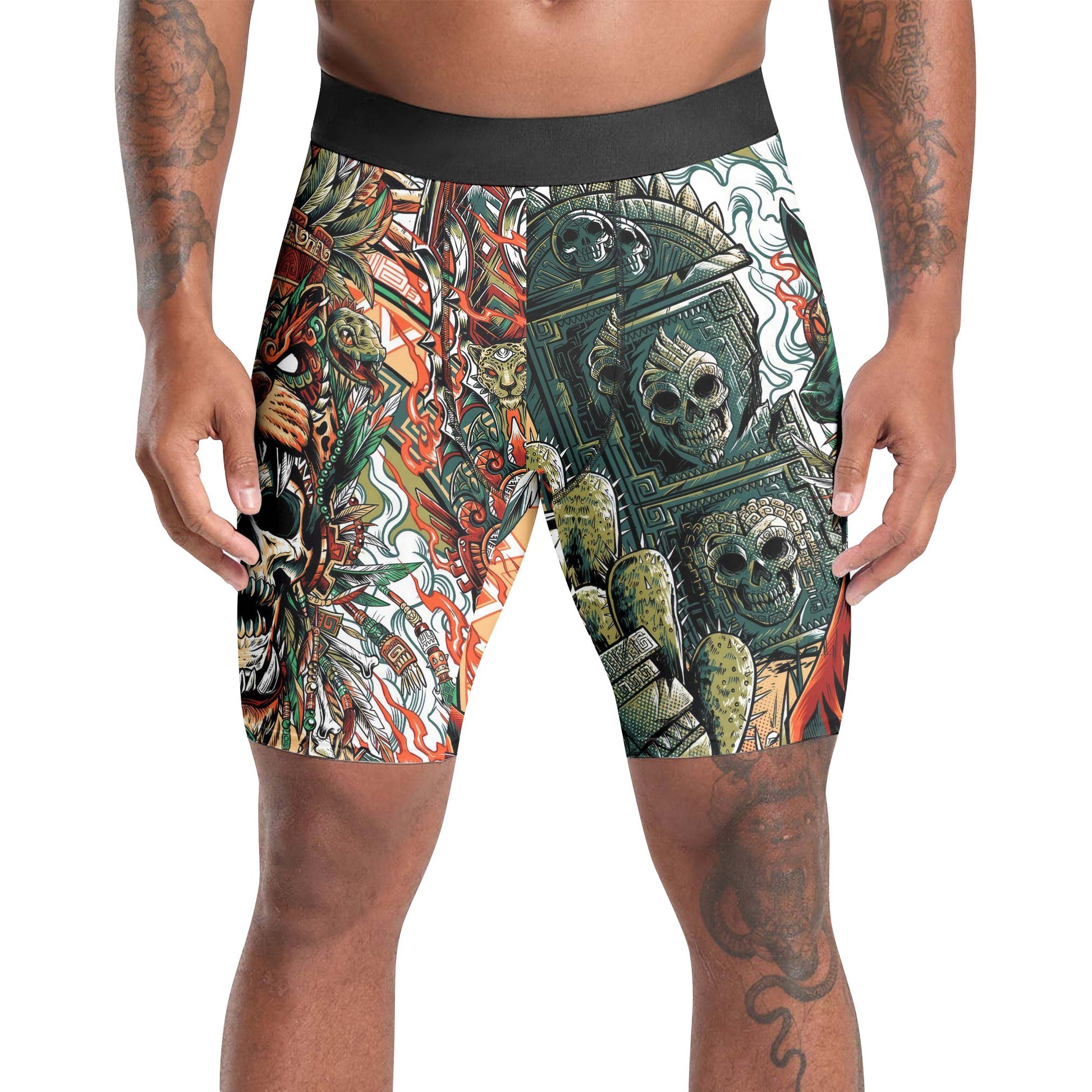 Tezcatlipoca God Compression Shorts
