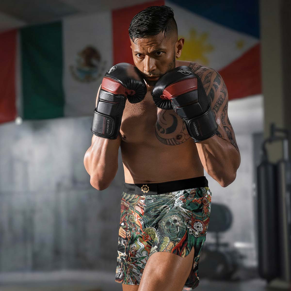 Tezcatlipoca God Fight Shorts