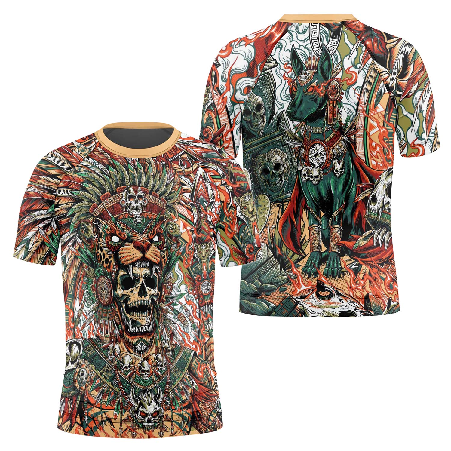 Tezcatlipoca God Kids Rash Guard
