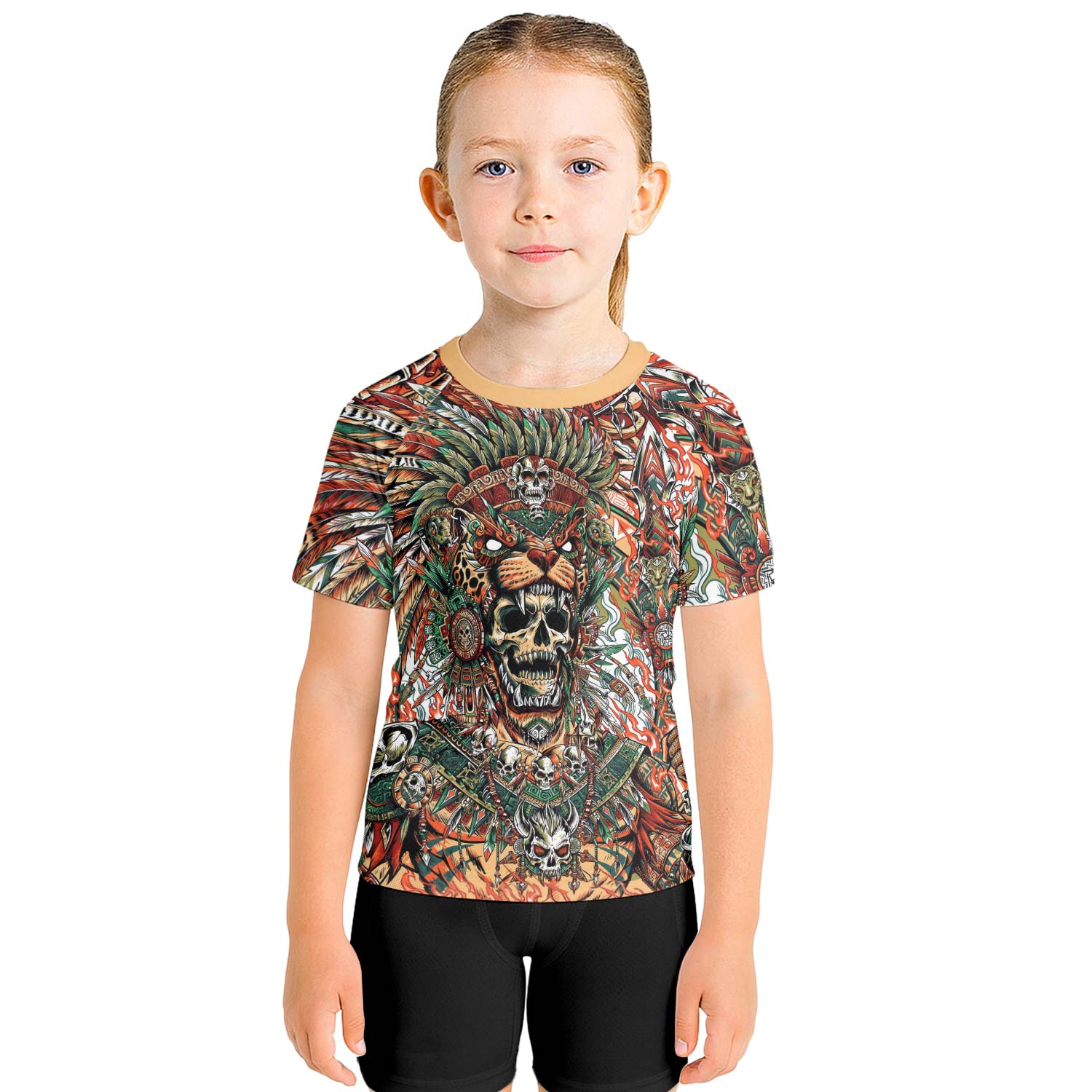 Tezcatlipoca God Kids Rash Guard