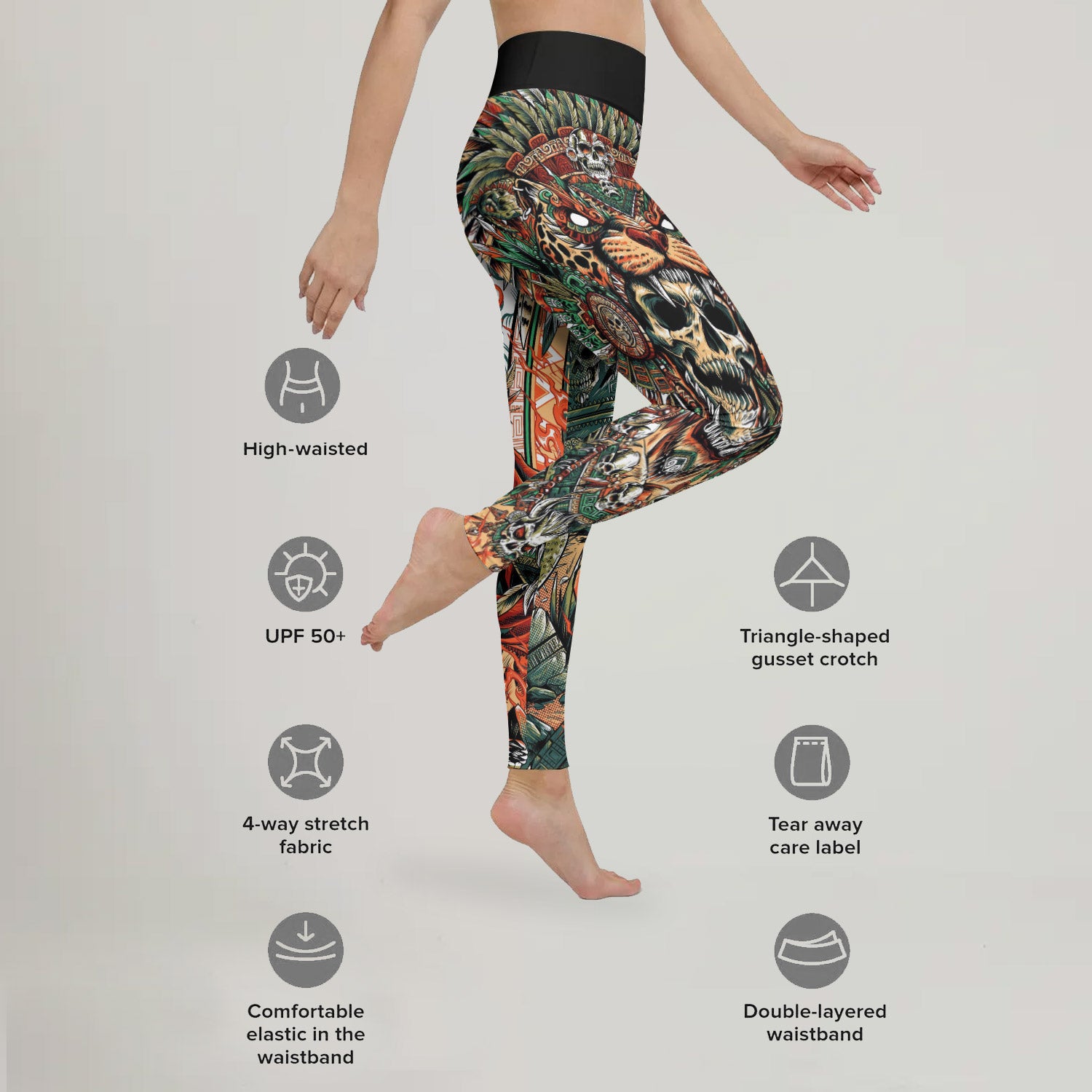 Tezcatlipoca God Leggings