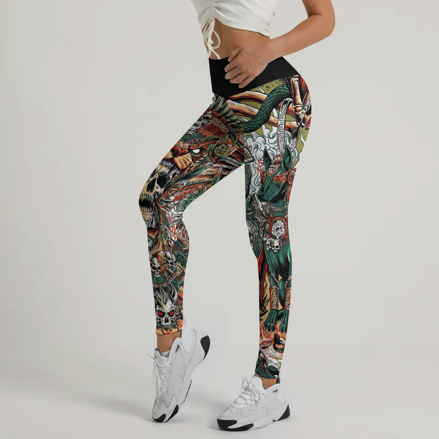 Tezcatlipoca God Leggings
