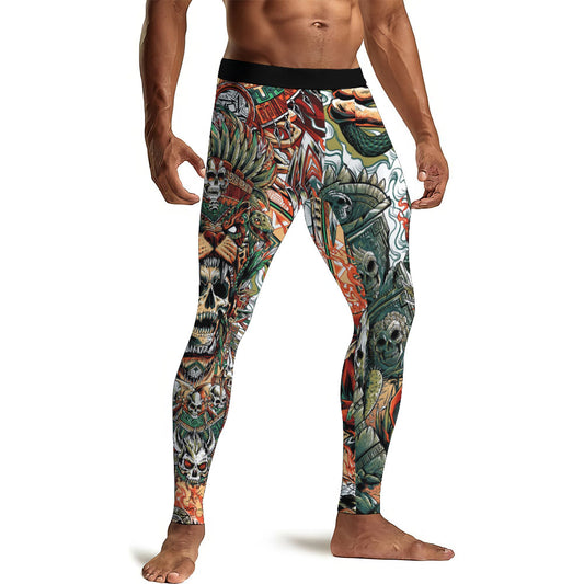 Tezcatlipoca God Men's Compression Leggings