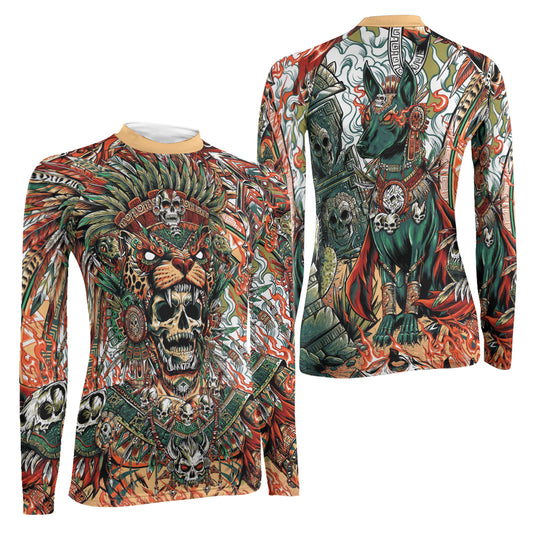 Tezcatlipoca God Women's Long Sleeve Rash Guard