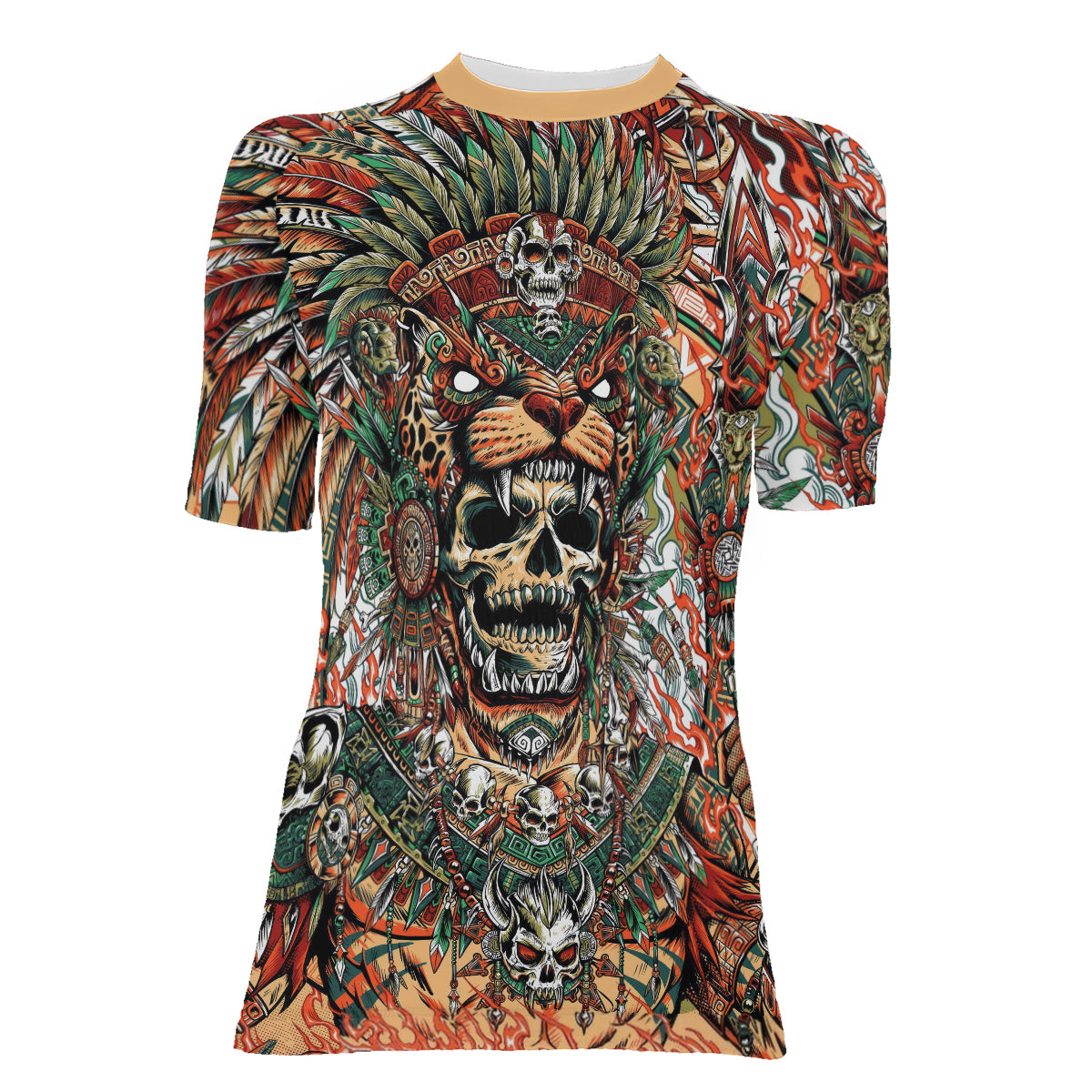Tezcatlipoca God Women's Short Sleeve Rash Guard