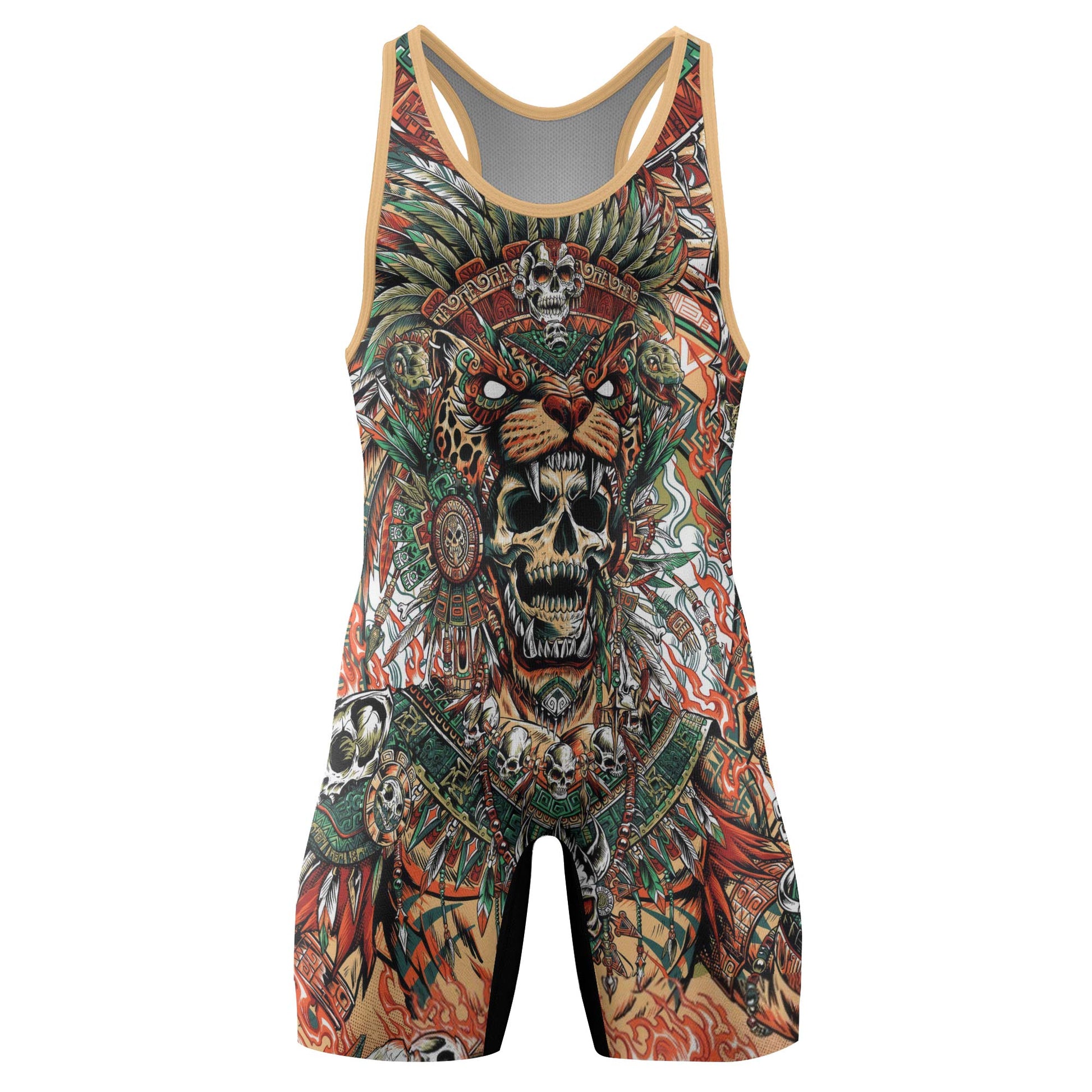 Tezcatlipoca God Wrestling Singlets