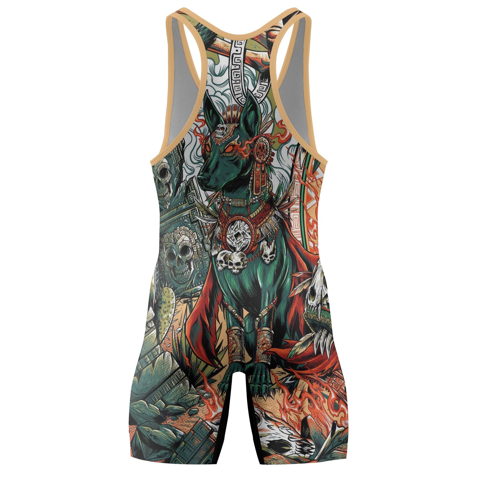 Tezcatlipoca God Wrestling Singlets