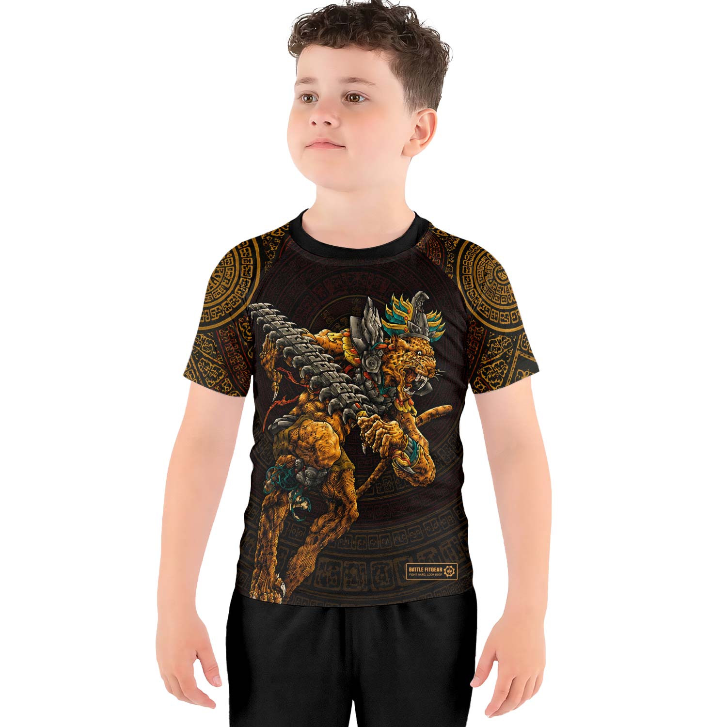 Tezcatlipoca Warrior Kids Rash Guard