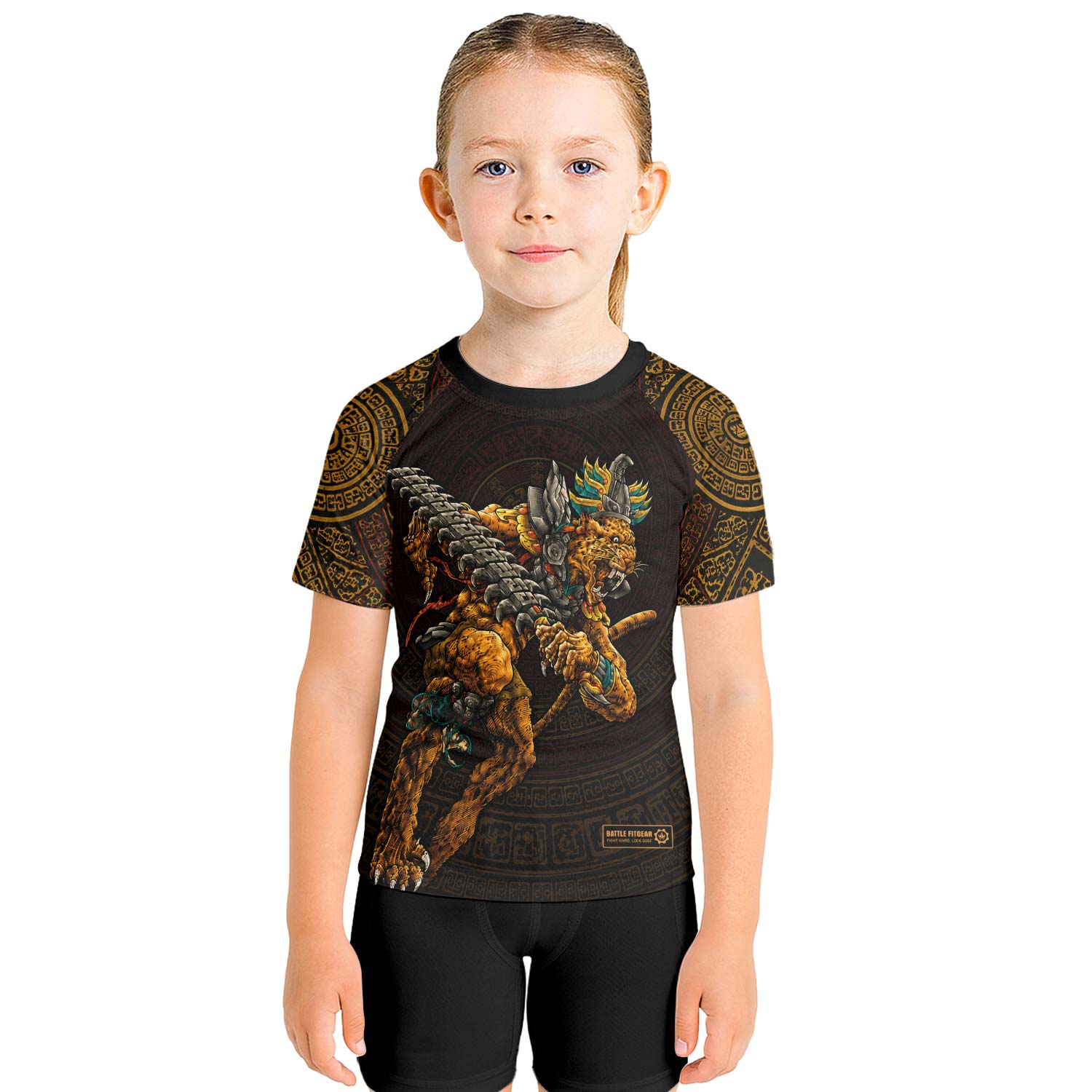 Tezcatlipoca Warrior Kids Rash Guard