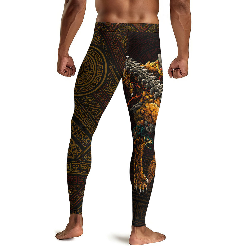 Tezcatlipoca Warrior Men's Compression Leggings