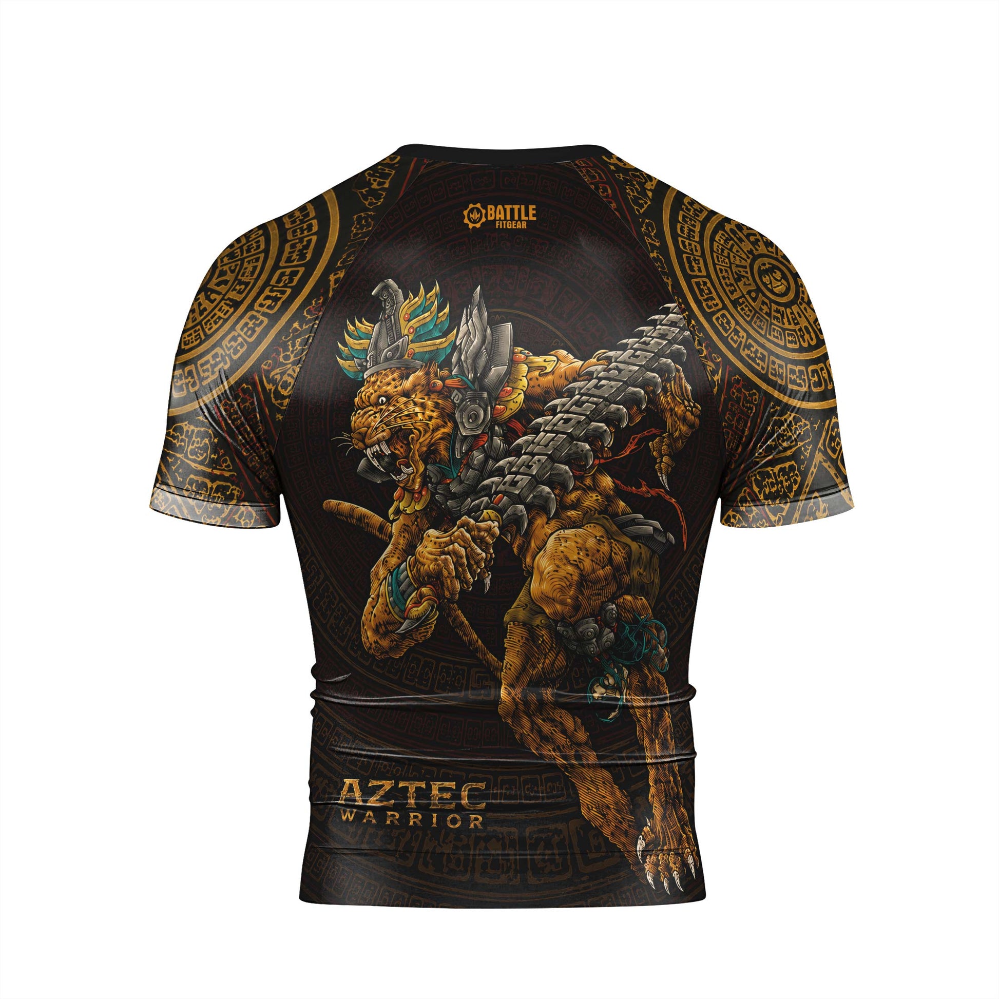 Tezcatlipoca Warrior Men's Short Sleeve Rash Guard