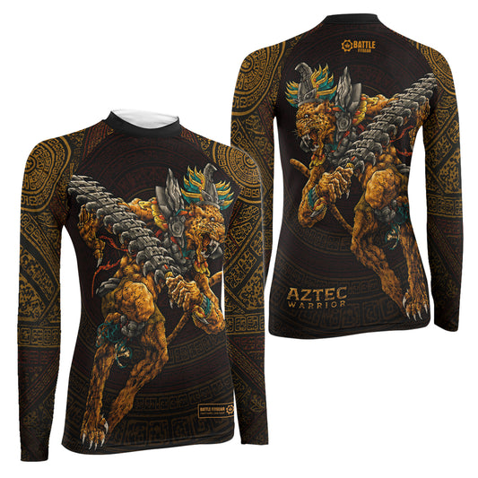 Tezcatlipoca Warrior Women's Long Sleeve Rash Guard