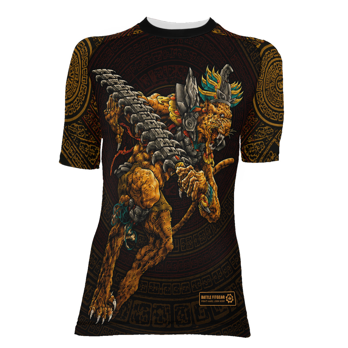 Tezcatlipoca Warrior Women's Short Sleeve Rash Guard