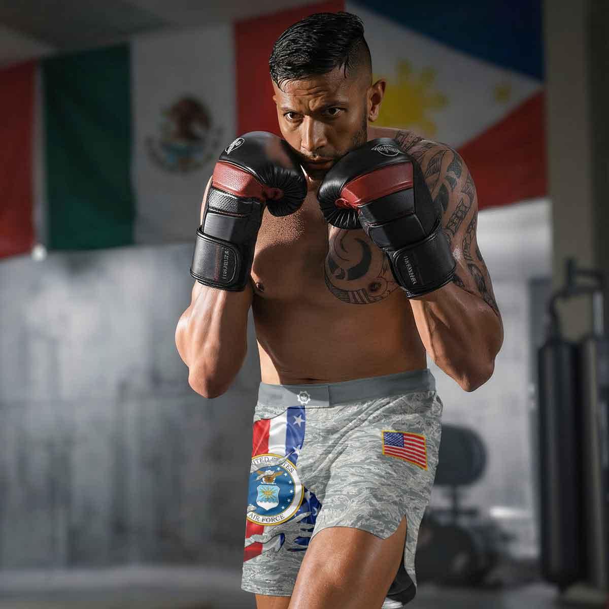 US Air Force American Flag Camo Fight Shorts