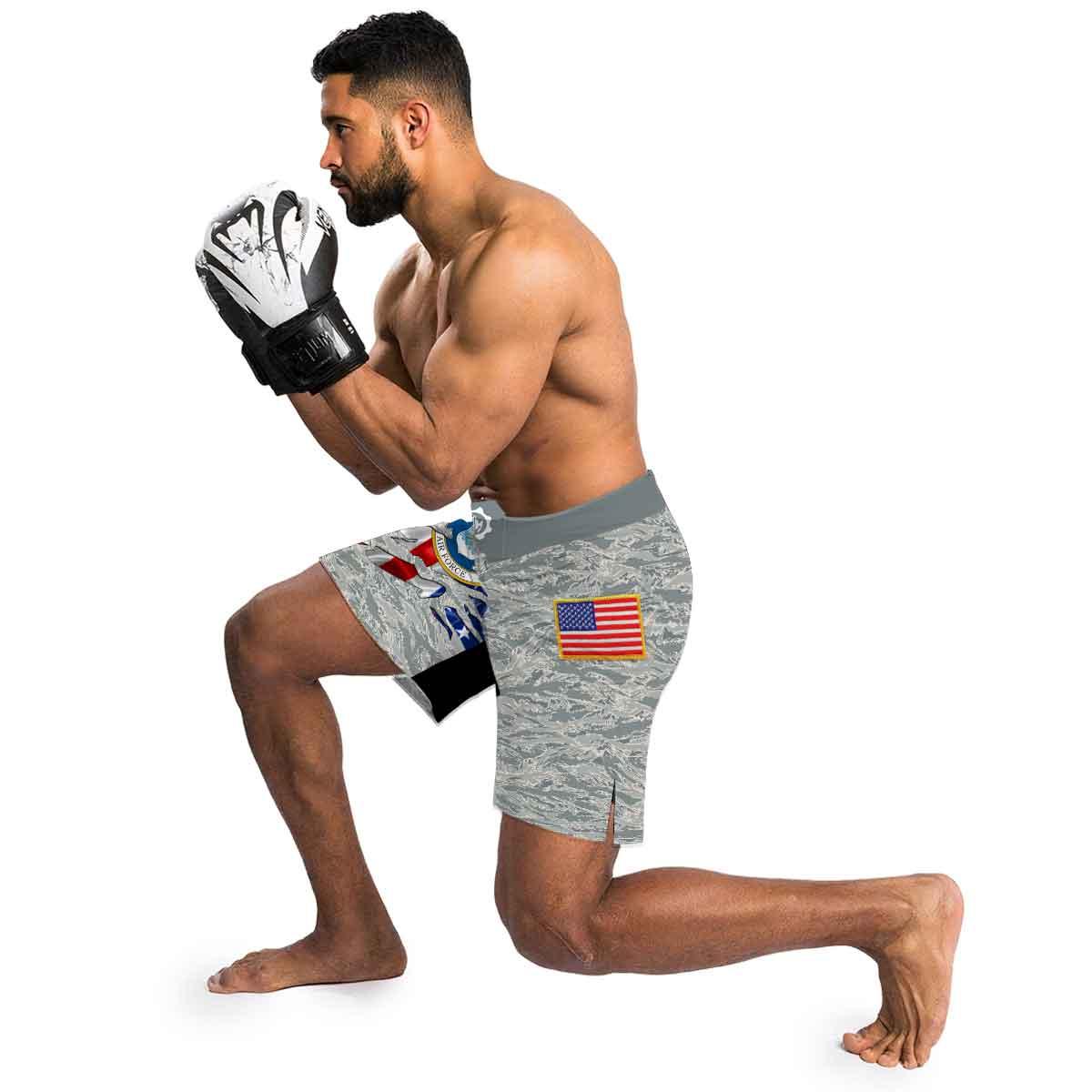 US Air Force American Flag Camo Fight Shorts